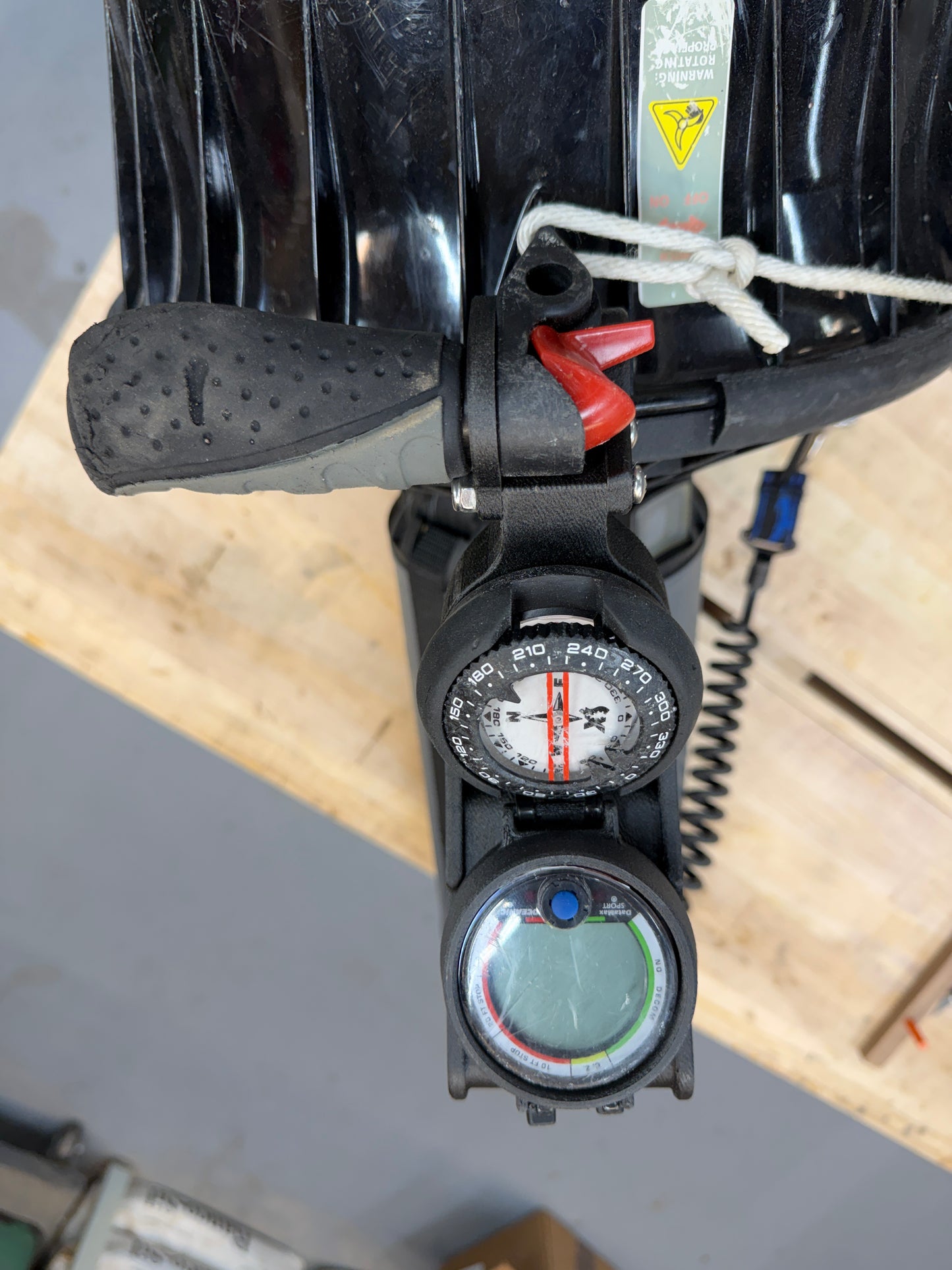 Compass & Computer Mount for Dive Xtras Blacktip Scooter