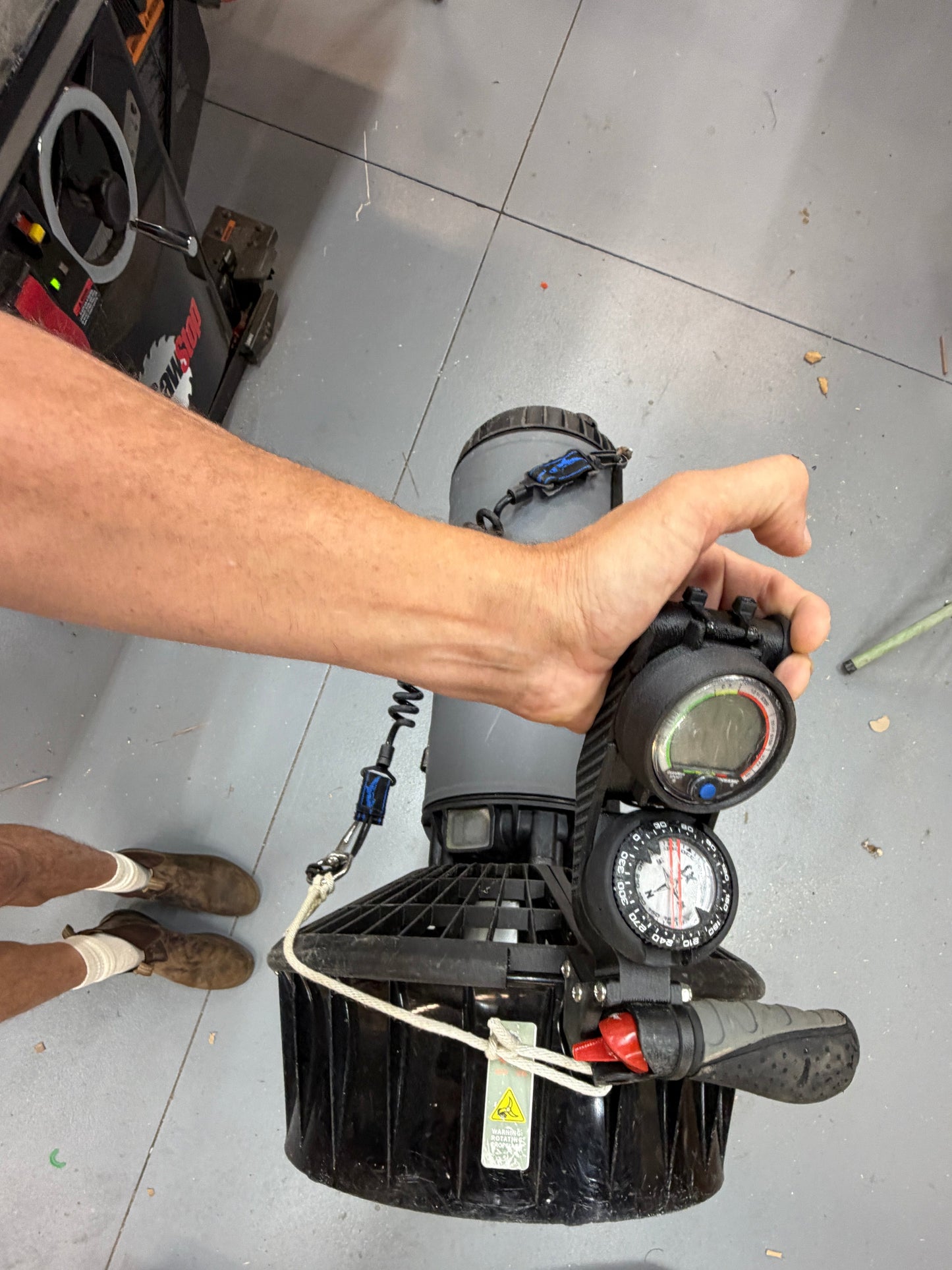 Compass & Computer Mount for Dive Xtras Blacktip Scooter